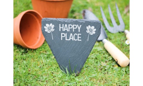 Happy Place Garden Marker